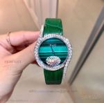 Swiss Replica Piaget Limelight Gala 32 MM Green Leather Malachite Dial Women'S Quartz Watch